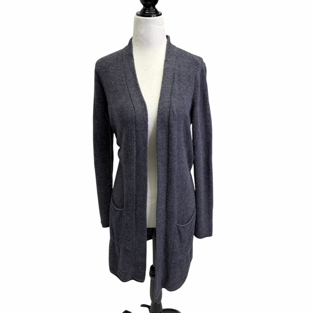 Barefoot Dreams Grey Open Front Sweater Size xs
